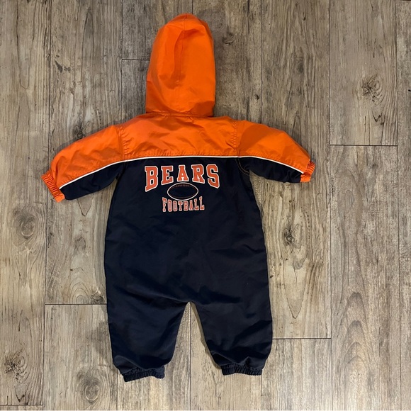 NFL Orange and Black Footies with Hood and Zipper - Picture 2 of 5